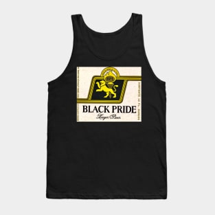 1960s Black Pride Lager Beer - A Beer as Proud As Its People Tank Top